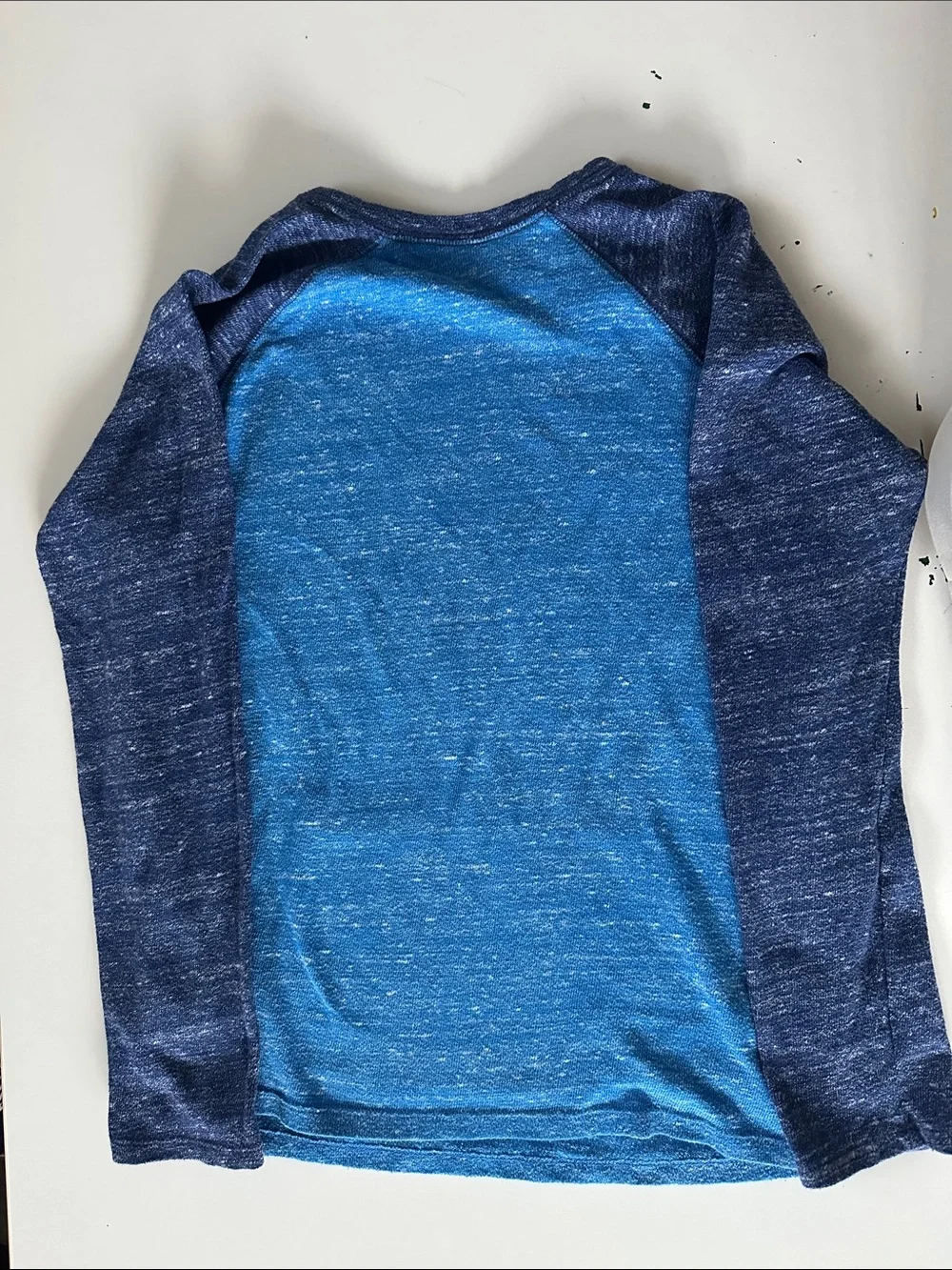 GAP Kids Two-Tone Blue Raglan Pullover Hoodie